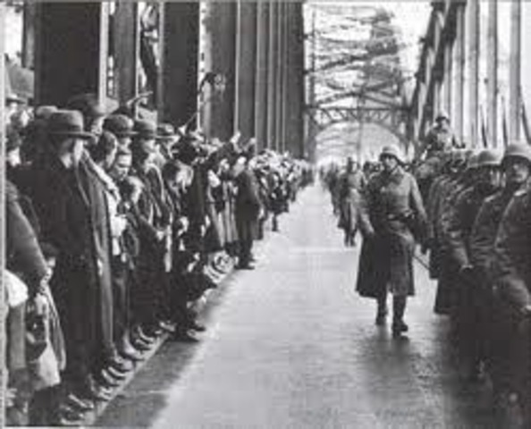 German troops controlled the Rhineland