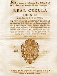 Real Cédula de 1804