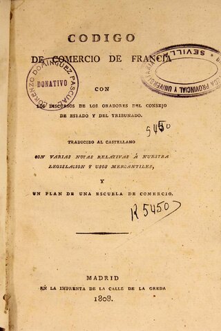 FRANCIA (CODIGO DE COMERCIO)