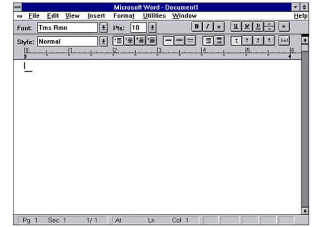El procesador de textos Word