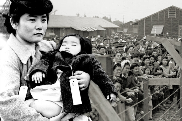 Japanese Americans sent to internment camps