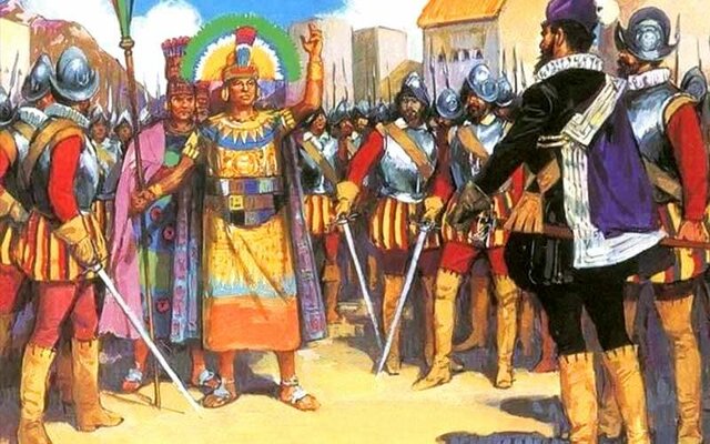 1532 PIZARRO TOMA PRESO A ATAHUALPA EN CAJAMARCA