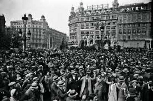 la primera vaga general d'Espanya