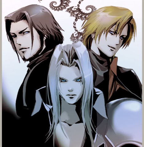 Angeal, Sephiroth, and Genesis
