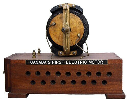 l'homme invente le moteur électrique