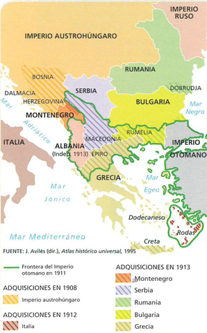 (B-3) Creación de la Liga Balcánica y la Primera guerra de los Balcanes