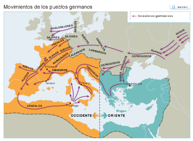 CATALÀ PRELITERARI, invasions germàniques