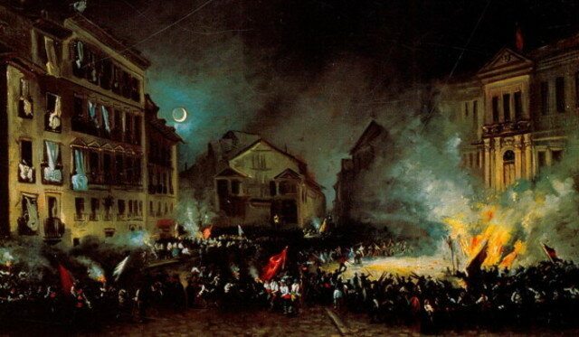 LA VICALVARADA: MANIFIESTO DE MANZANARES. CAÍDA DEL RÉGIMEN MODERADO