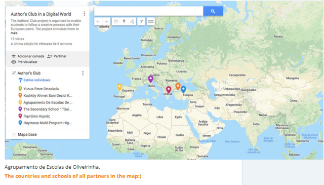 The presentations of partner schools