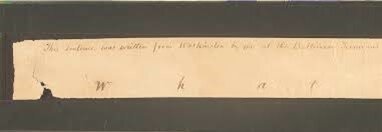 The first recorded message.