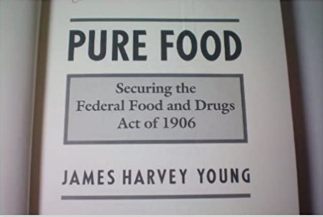 Pure Food and Drug Act was passed