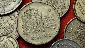 La peseta moneda única de España. (octubre)
