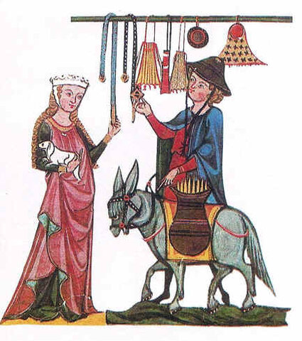 Los inicios del anuncio oral: Buhoneros