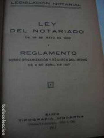 Ley orgánica del notariado y del oficio de escribano