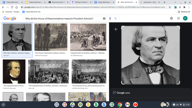 Andrew Johnson’s Impeachment Trial.