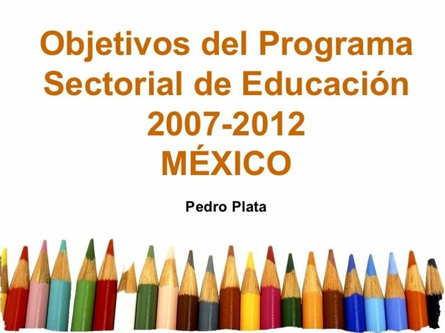 Programa Sectorial de Educación