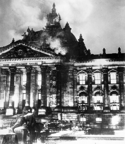 El Reichstag en llamas
