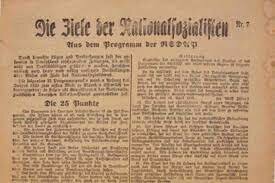the nazi party platform