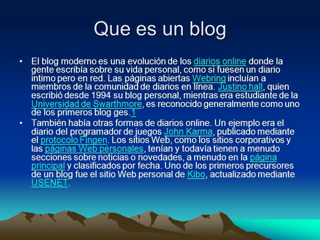 diarios en línea. blog