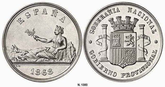 La Peseta Moneda Única de España.