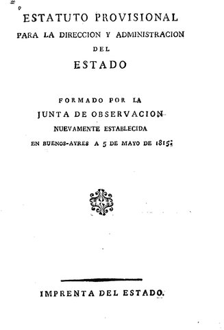 ARGENTINA - ESTATUTO PROVISIONAL
