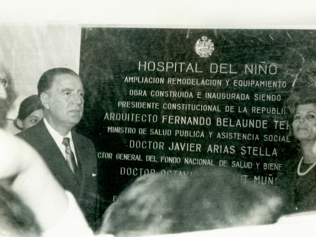 Inauguración del hospital del niño.