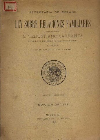 Ley de Relaciones Familiares