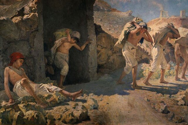 Anno di realizzazione del dipinto “I Carusi” di O. Tomaselli