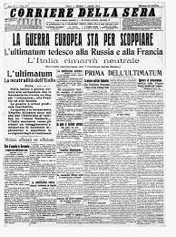 La Germania dichiara guerra alla Russia.
