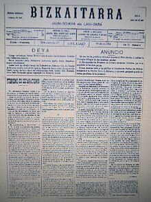 Sabino Aranaren lehen agerraldi publikoa