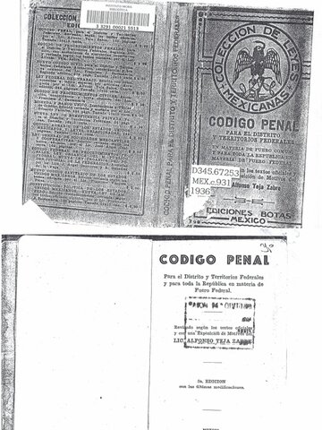 CÓDIGO PENAL DE 1931
