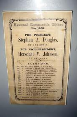 Democrats Split in 1860
