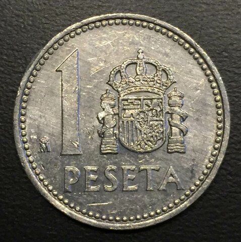 La peseta moneda única de España