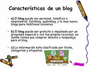 Características de un Blog