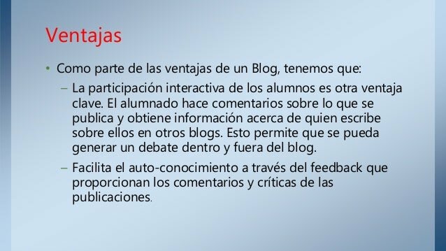 Ventajas de un Blog