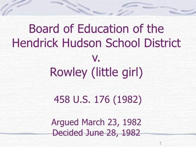 Board of Education v. Rowley