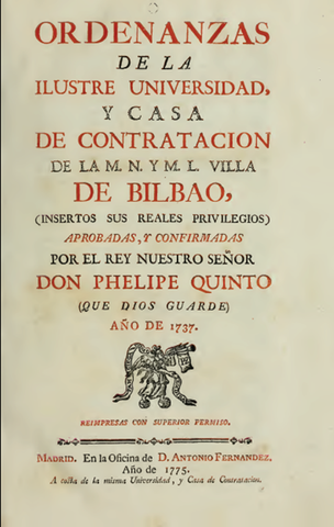 Ordenanzas de Bilbao de 1737
