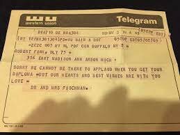 Final telegram sent