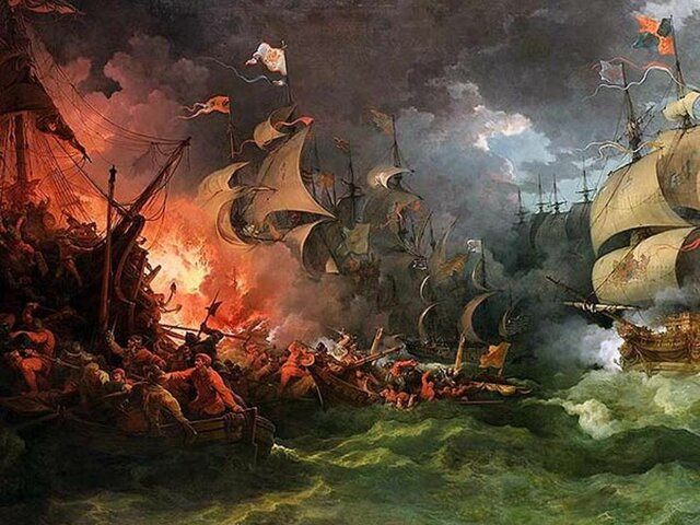 English Navy Defeats Spanish Armada