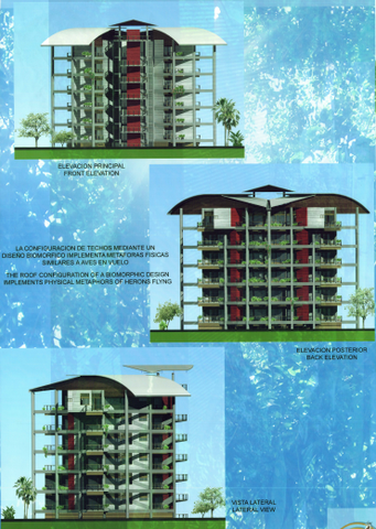 Elevaciones del proyecto Garza Real.