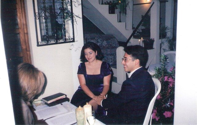 Se casaron mis papás