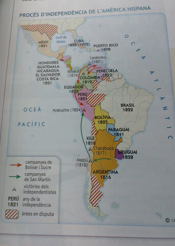 LA INDEPENDÈNCIA DE L'AMÈRICA HISPANA