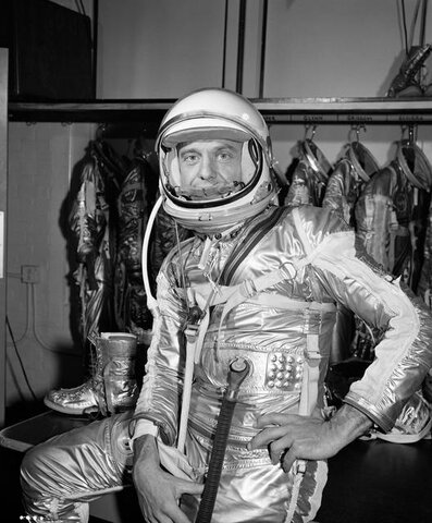 First man in space - US