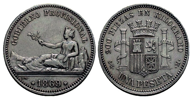 La peseta, unidad monetaria española