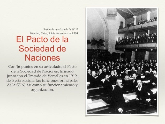 Pacto de la Sociedad de las Naciones