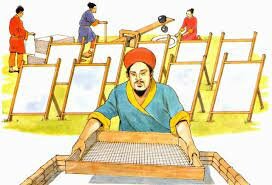 Fabricación de papel. Siglo VIII