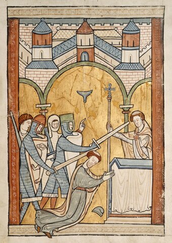 English arch bishop Thomas Becket is murdered