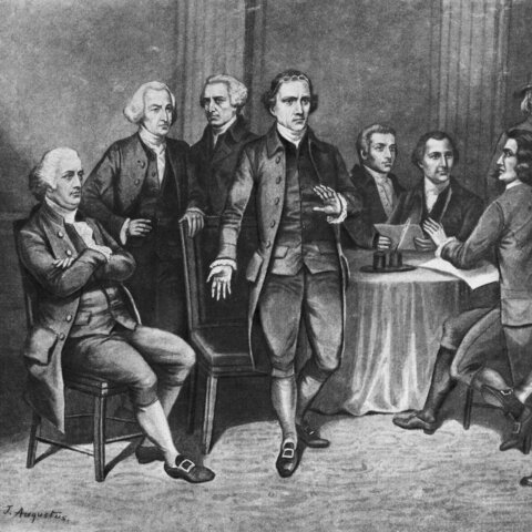 Another meeting after the founding fathers learned about the Shays rebellion (p1)