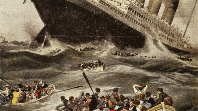 German submarine sinks the Lusitania