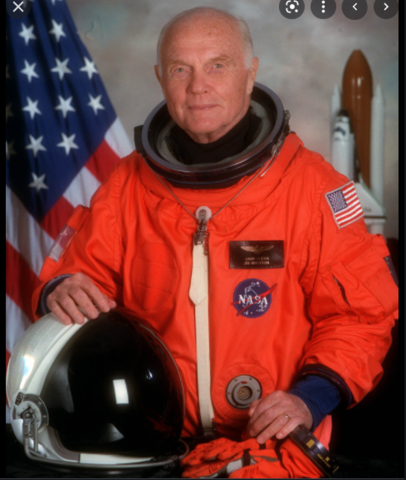 First man to orbit Earth by USA